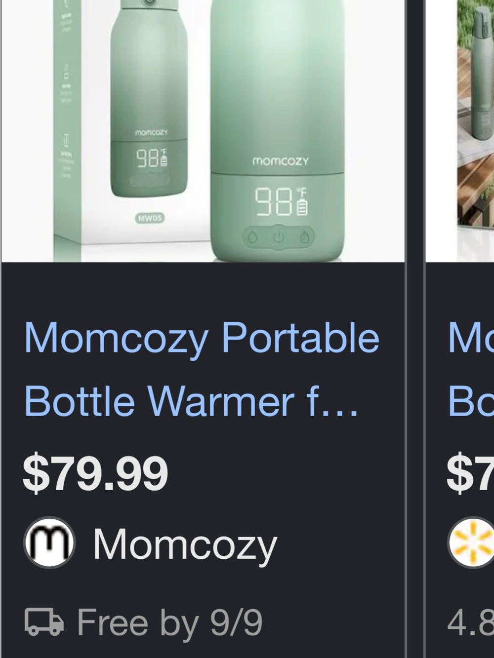 Momcozy Portable Water & Milk Warmer 💚
